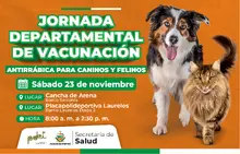 JORNADA DEPARTAMENTAL DE VACUNACIÓN CANINA Y FELINA